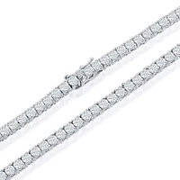 Silver Tennis Necklace
