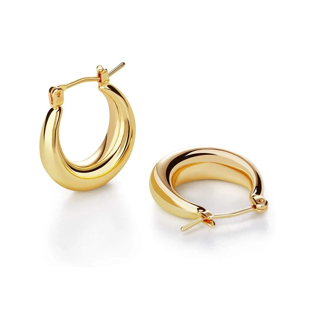 Small Chunkey Hoop Earring