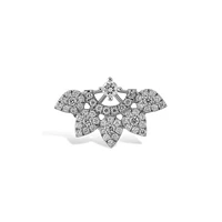 Tiara Crown Diamond  Piercing -Single