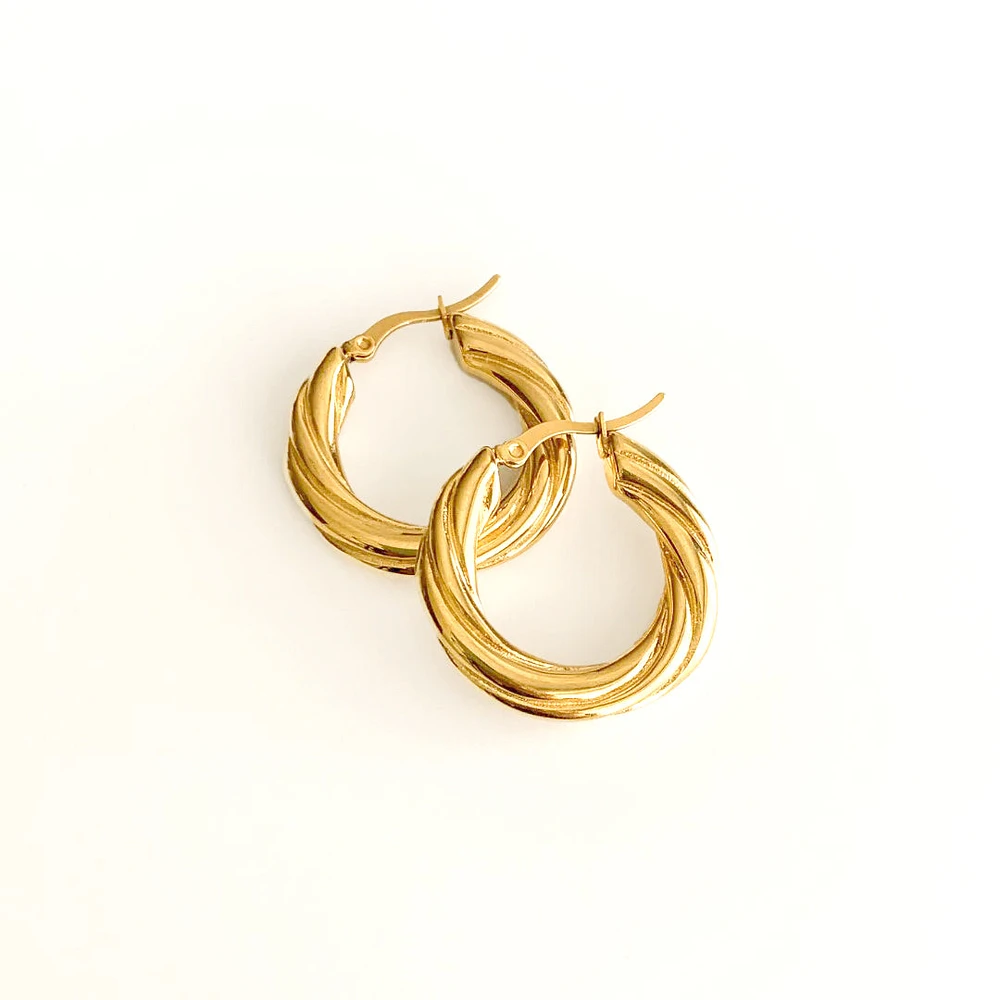 Twisted Hoop Earring