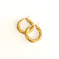 Twisted Hoop  Earring