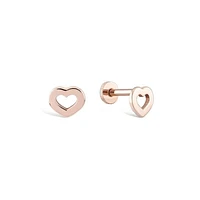 Nested Heart Piercing -Single