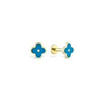Enameled Clover Piercing -Single