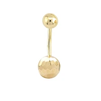 Golden Polygon Ball Piercing -Single