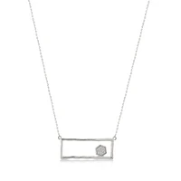 Rectangle & Honeycomb Necklace