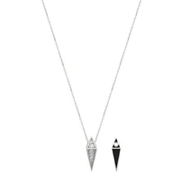 Black Enamel Necklace
