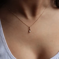 Pearl Hoop Necklace