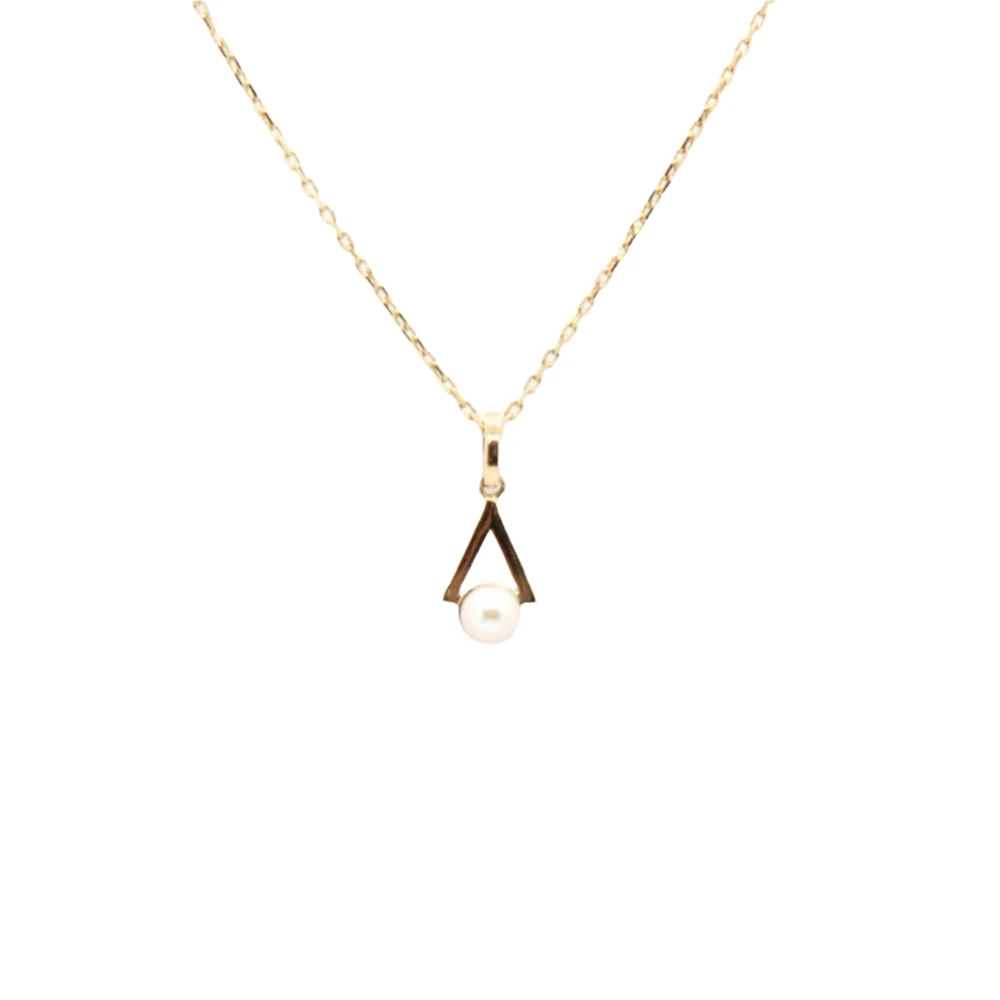 Pearl Hoop Necklace