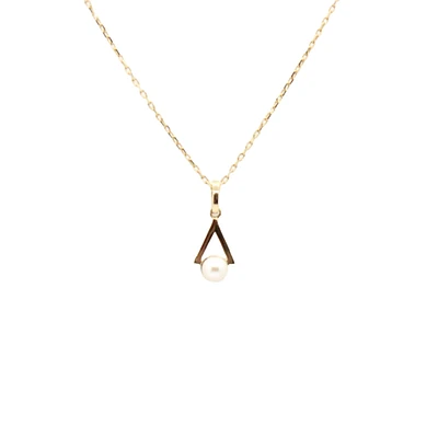 Pearl Hoop Necklace