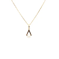 Pearl Hoop Necklace