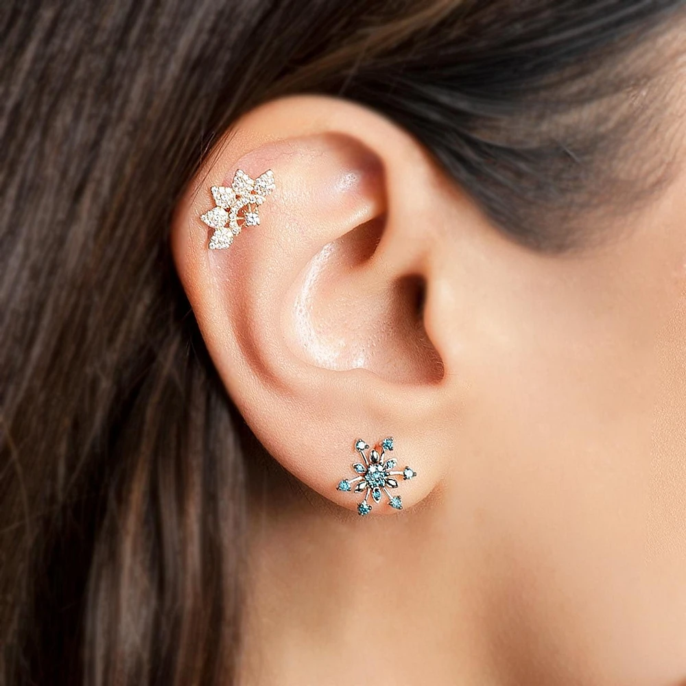 Lily Blue Diamond Earring