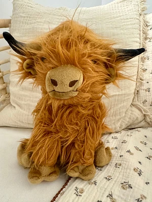 Peluche vache ecossaise