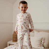 Pyjama 2 pièces - bébé et enfants Ours animaux de la forêt