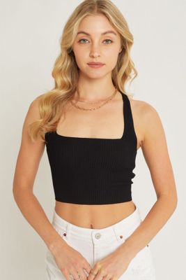 Crisscross Cropped Tank Top