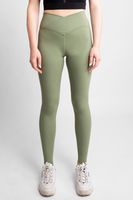 High-Rise Crossover Waist Four-Way Stretch Legging