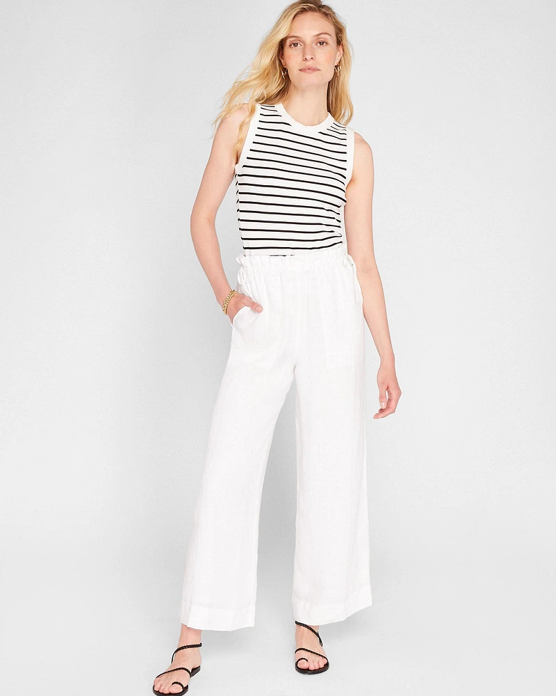 Linen Side Tie Pant