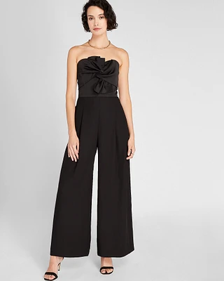 Twist Front Strapless Jumpsuit