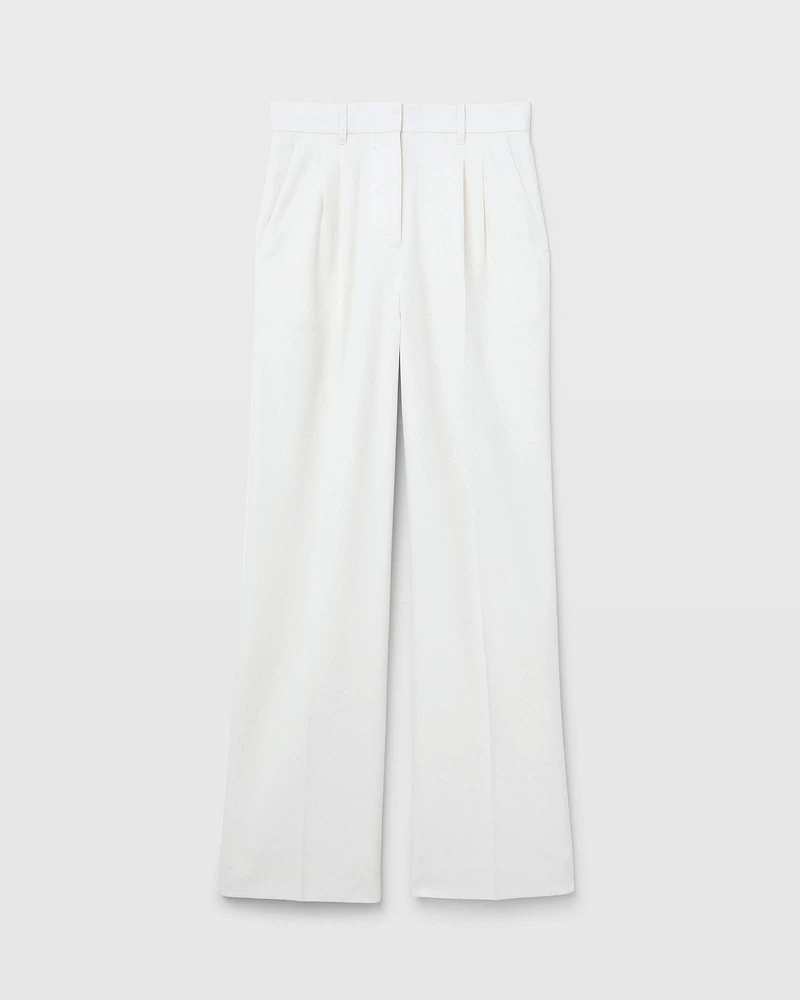 Lightweight Wool Pleated Trouser