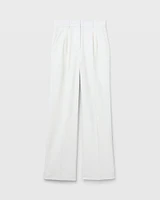 Lightweight Wool Pleated Trouser
