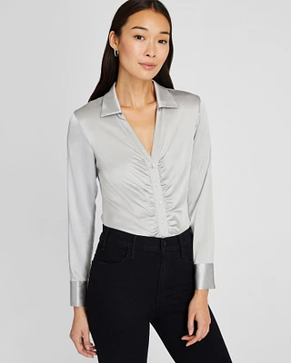 Stretch Silk Charmeuse Top