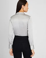Stretch Silk Charmeuse Top