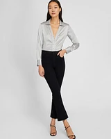 Stretch Silk Charmeuse Top