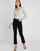 Stretch Silk Charmeuse Top