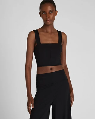 Cropped Knit Tank