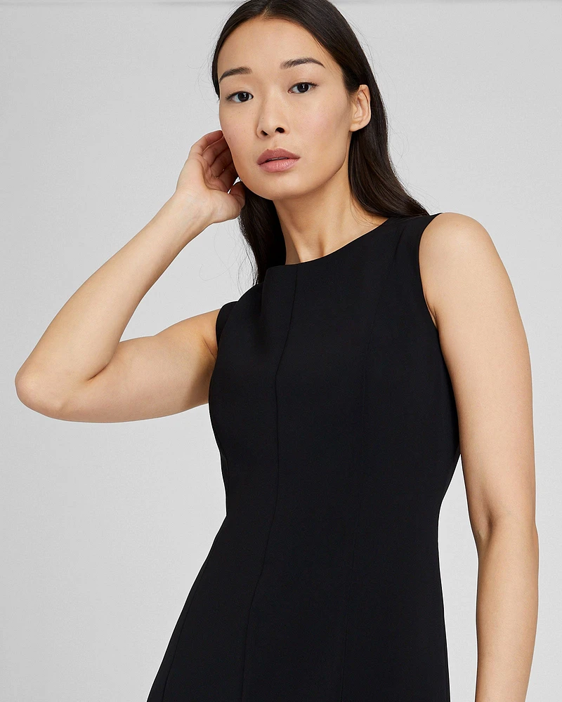 Flute Crepe Midi Dress