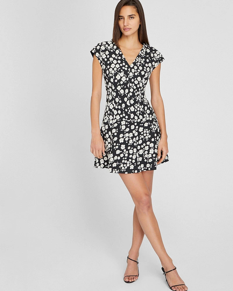 Fit & Flare Jacquard Mini Dress