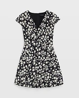 Fit & Flare Jacquard Mini Dress
