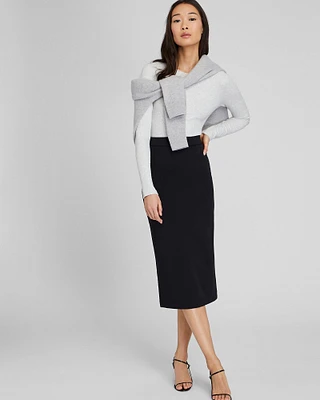 Longline Pencil Skirt