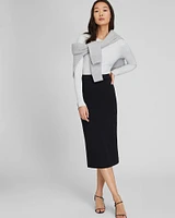 Longline Pencil Skirt