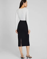 Longline Pencil Skirt