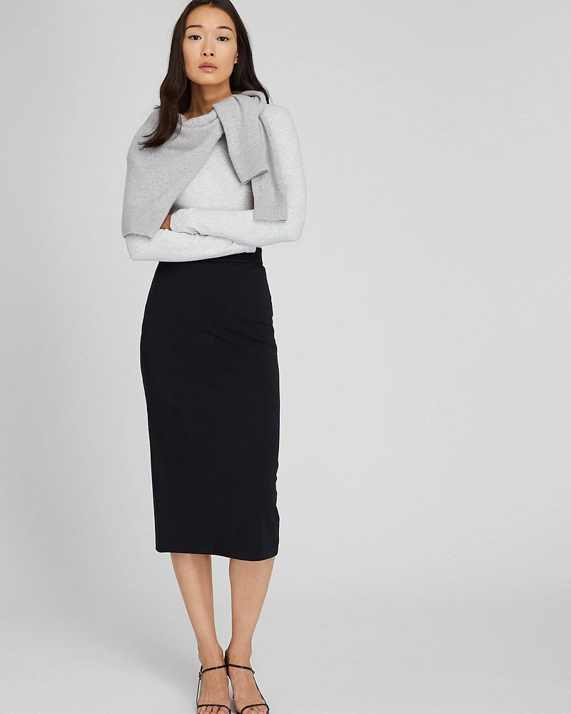 Longline Pencil Skirt