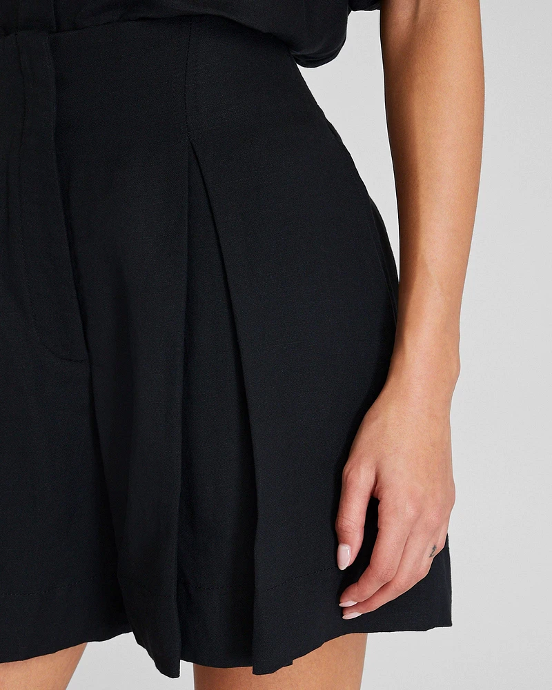 Pleated Midi Short