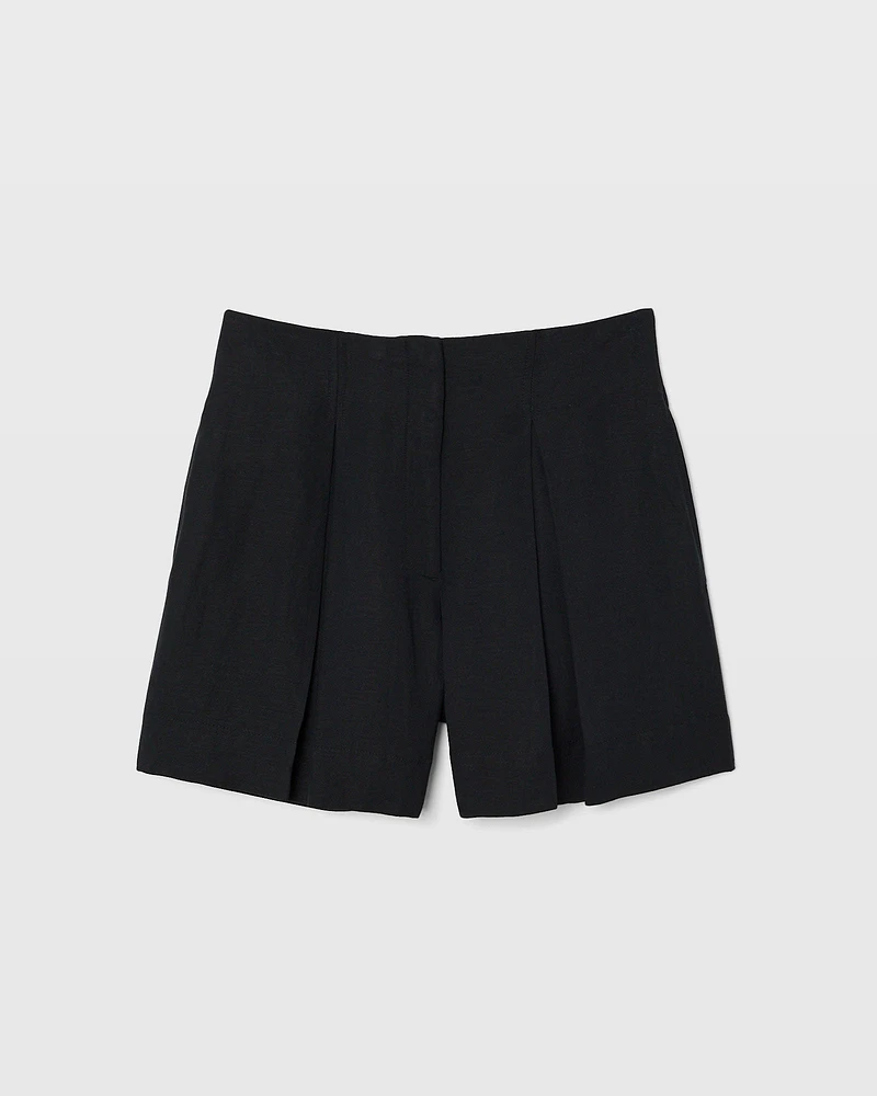 Pleated Midi Short