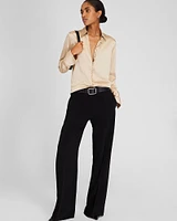 Helek Stretch Silk Charmeuse Shirt