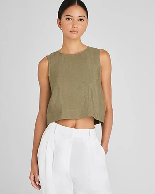 Linen Cropped Shell