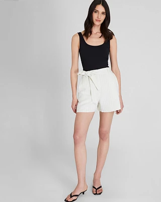 Pinstripe Linen Blend Short