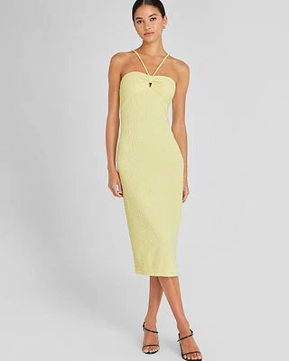 Mock Smock Midi Dress