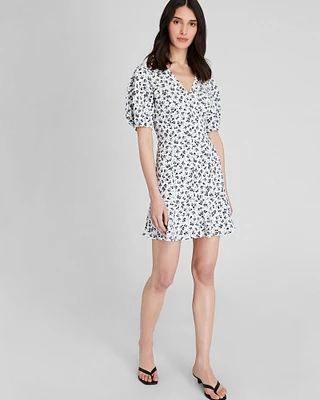 Flounce Hem Mini Dress