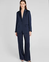 Silk Charmeuse Relaxed Blazer