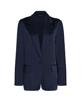 Silk Charmeuse Relaxed Blazer