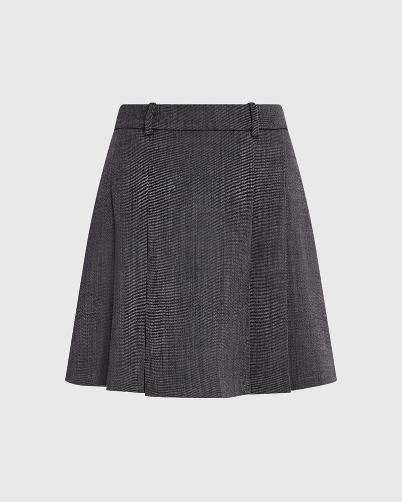 Pleated Mini Skirt