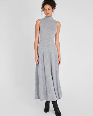 Sleeveless Turtleneck Maxi Dress