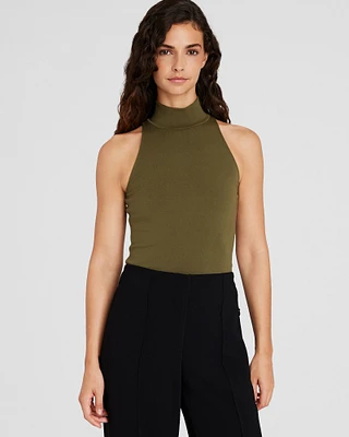 Sleeveless Mockneck Top