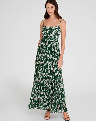 Pleated Occasion Maxi Dress