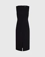 Fitted Crepe Midi Dress