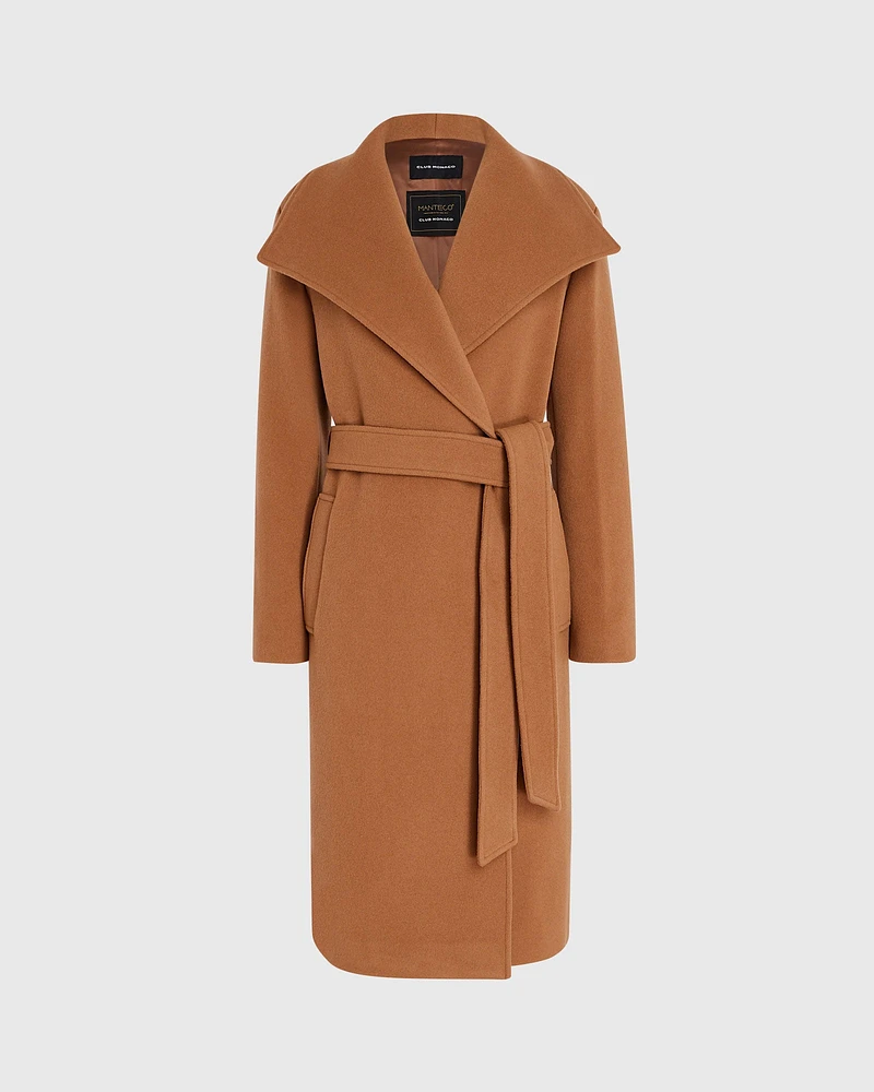 Shawl Collar Wrap Coat
